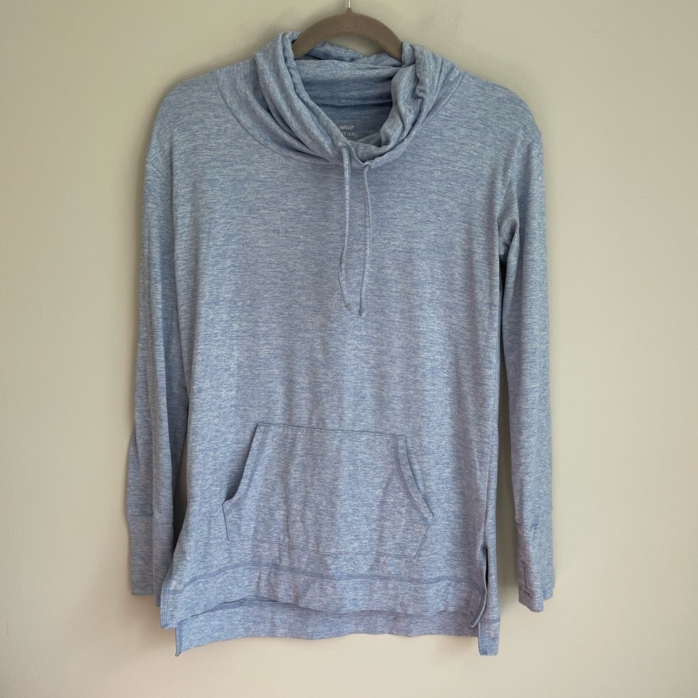 Aerie Light Blue Cowl Neck Pullover